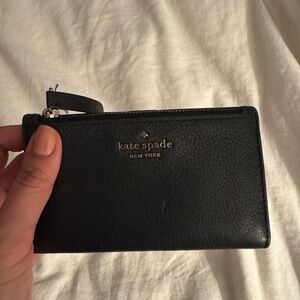 Kate Spade Black Textured Card Holder